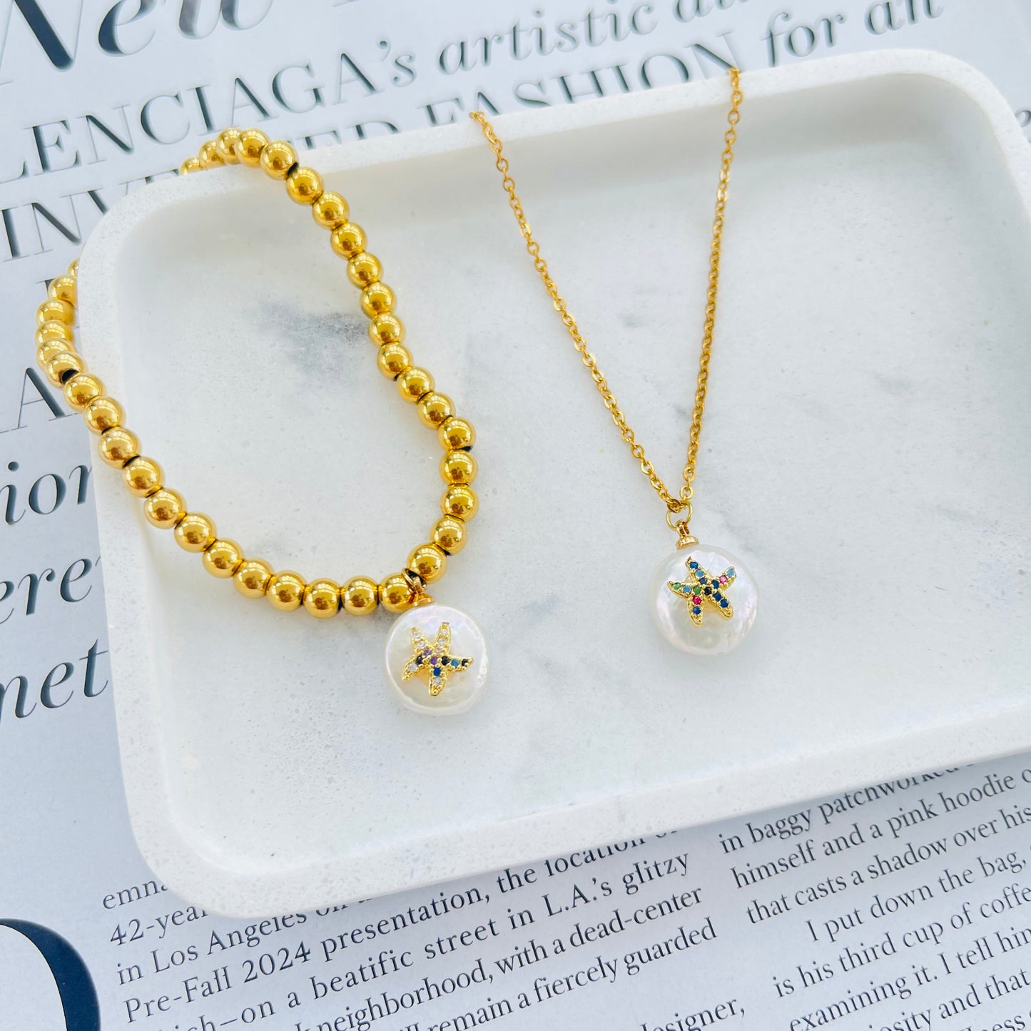 Sea Star Multi MOP Bracelet