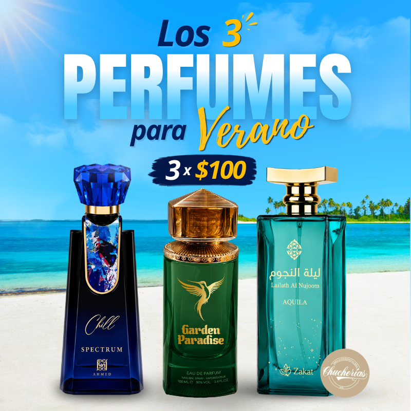 Los 3 Perfumes para el Verano (3X$100)