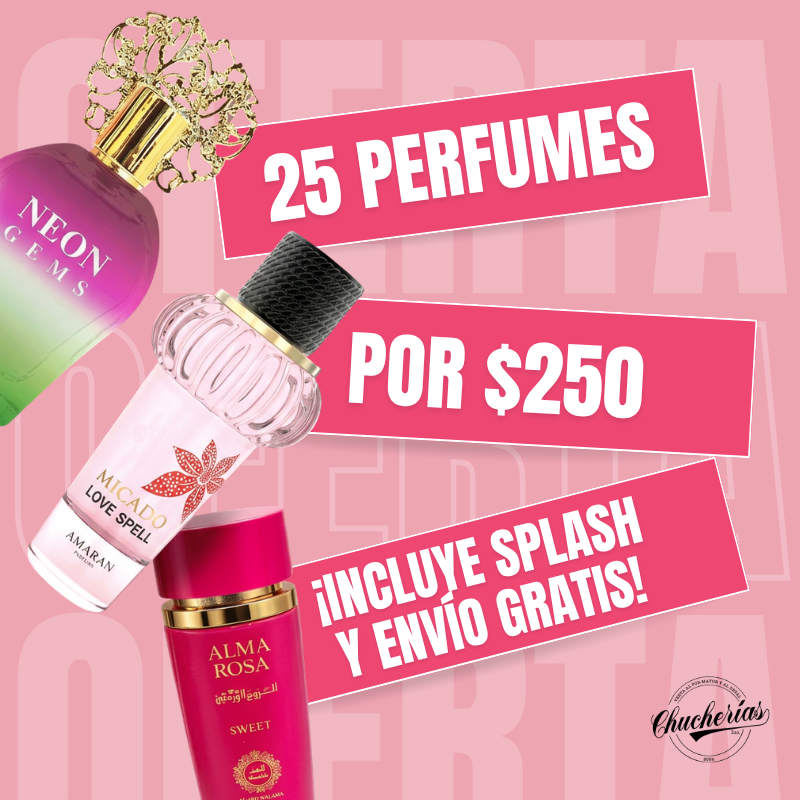 25 perfumes por $250 - Mujeres