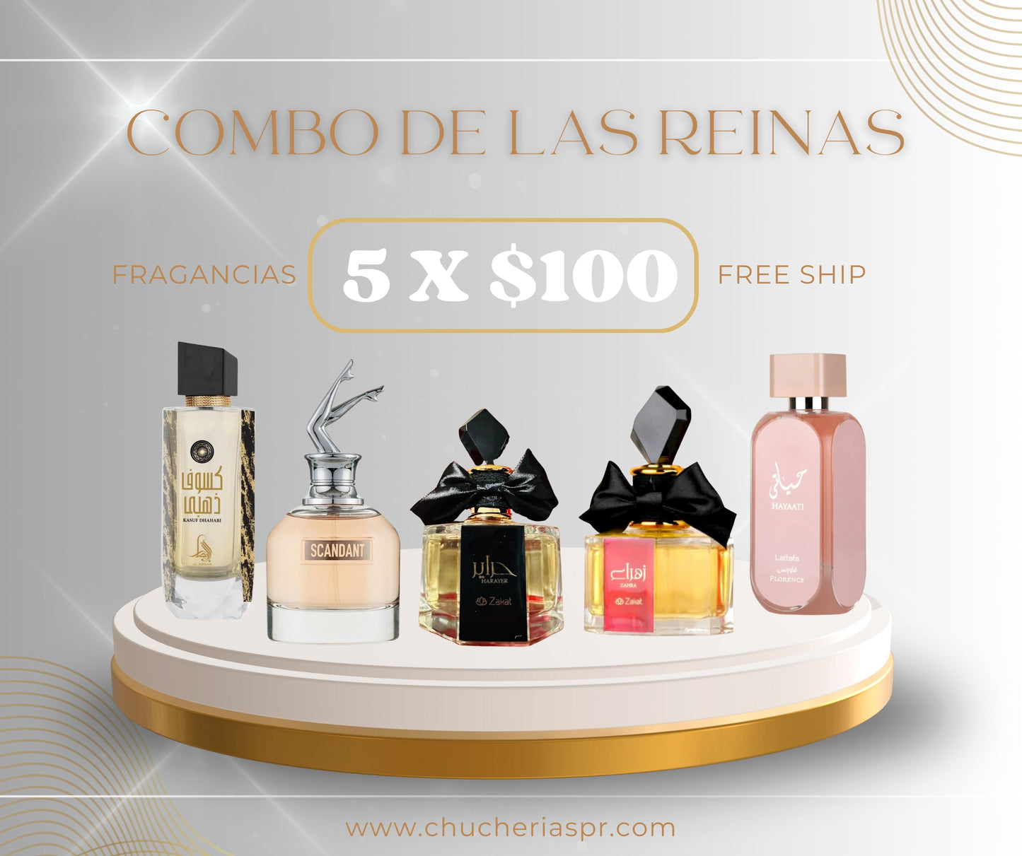 Combo de las Reinas III 5 x $100