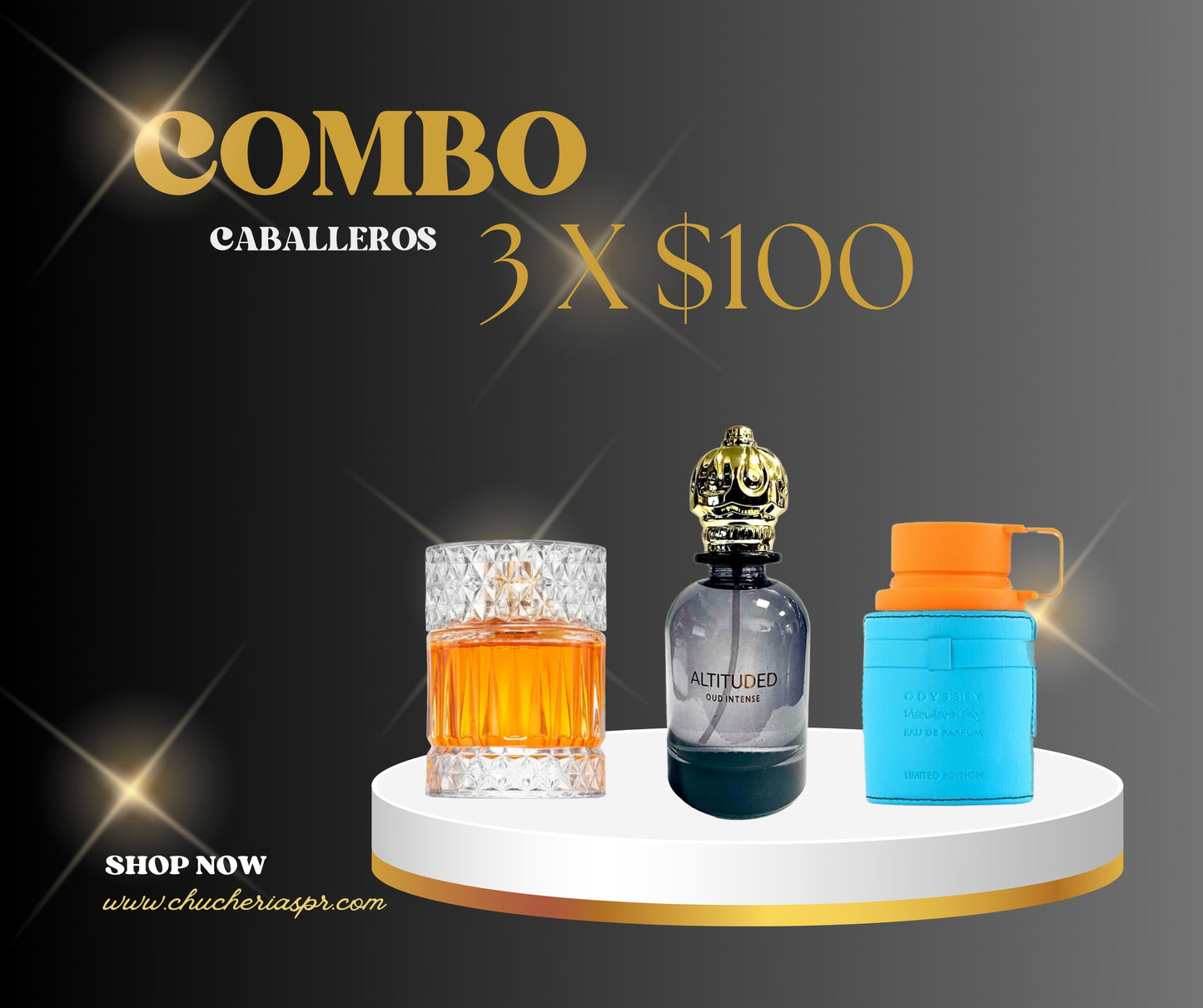 COMBO CABALLEROS 3 X $100