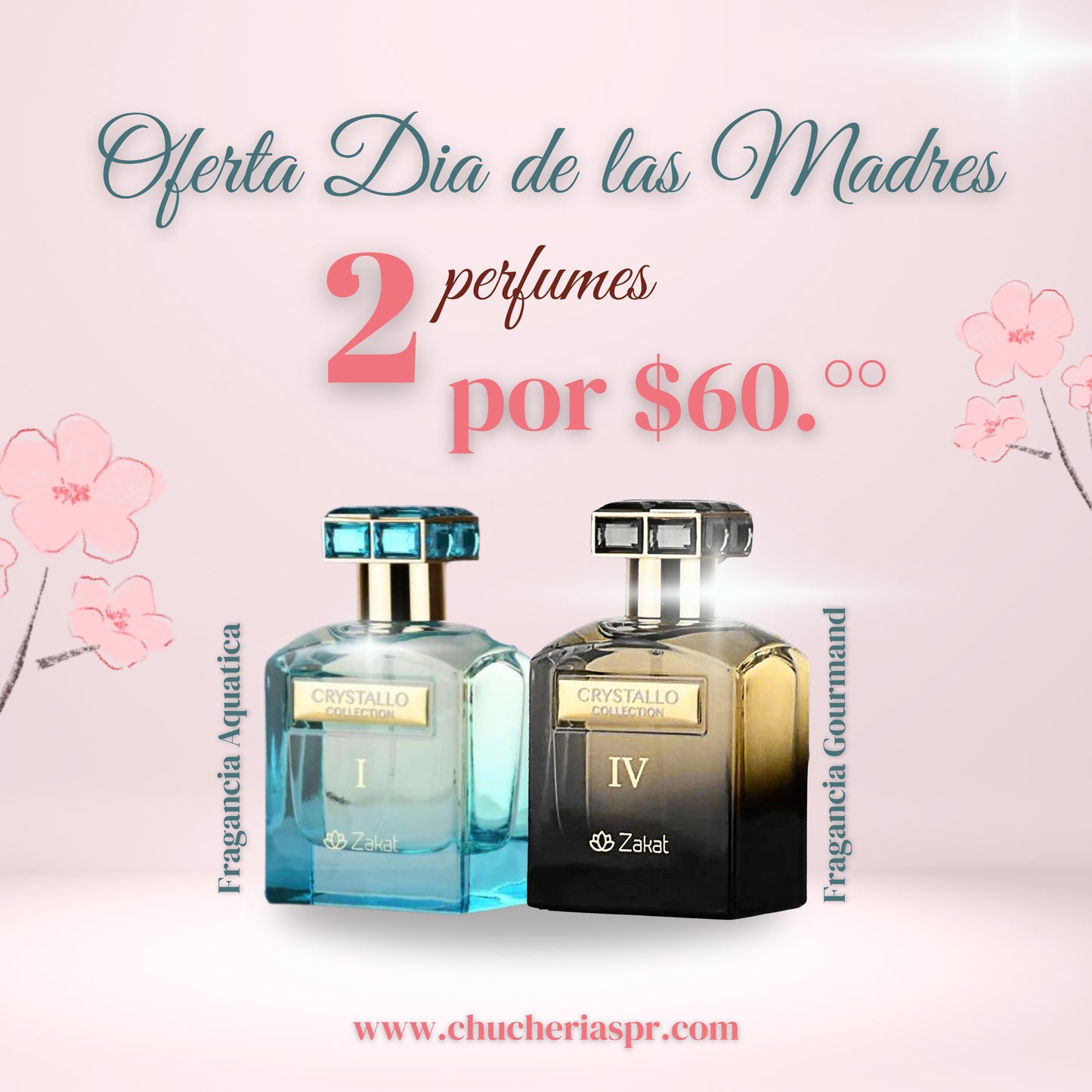 COMBO CRYSTALLO MADRES 2 X $60