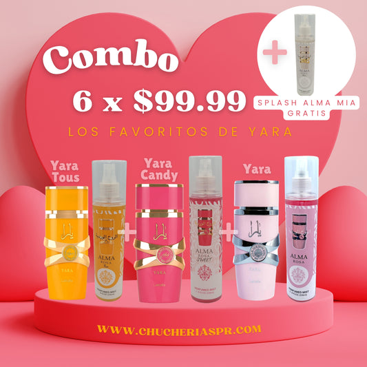 Combo 6 x $99.99 LOS FAVORITOS DE YARA