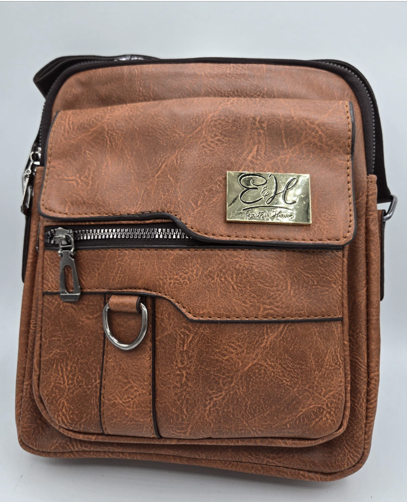 Classic Brown Squared Crossbody bag
