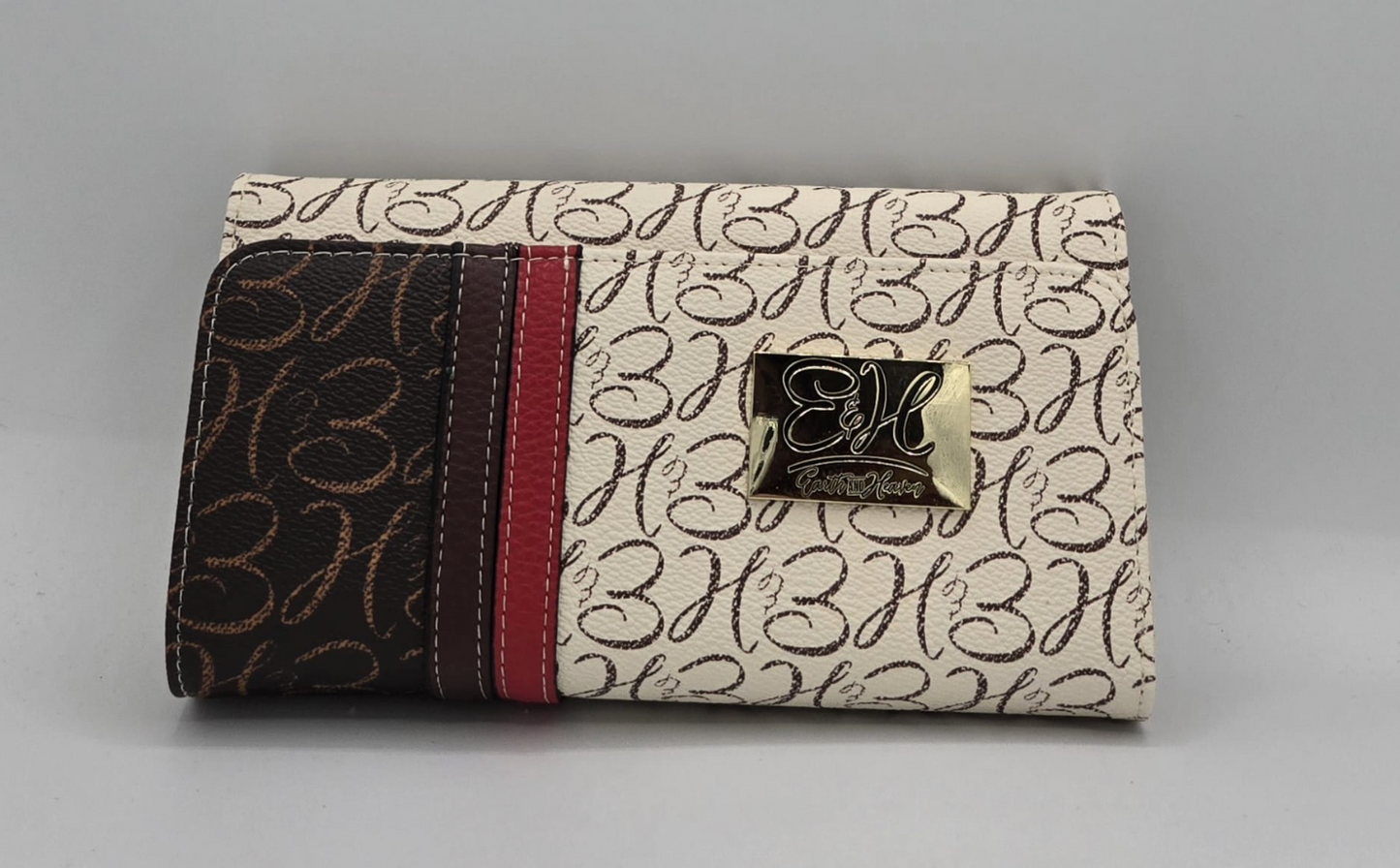 Beige & Dark Brown Wallet