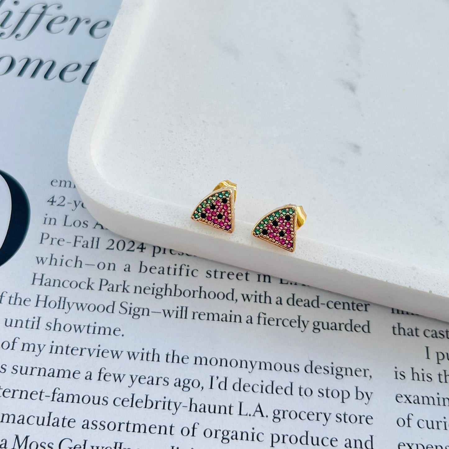 Melon Stud Earring