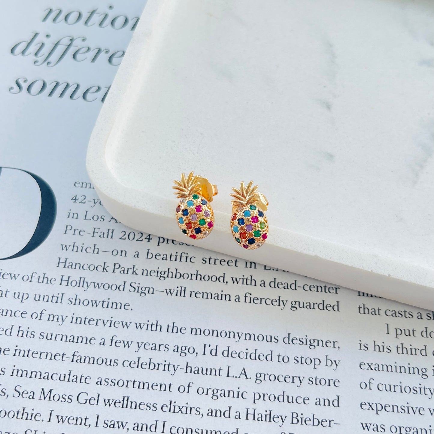 Pineapple Stud Earring