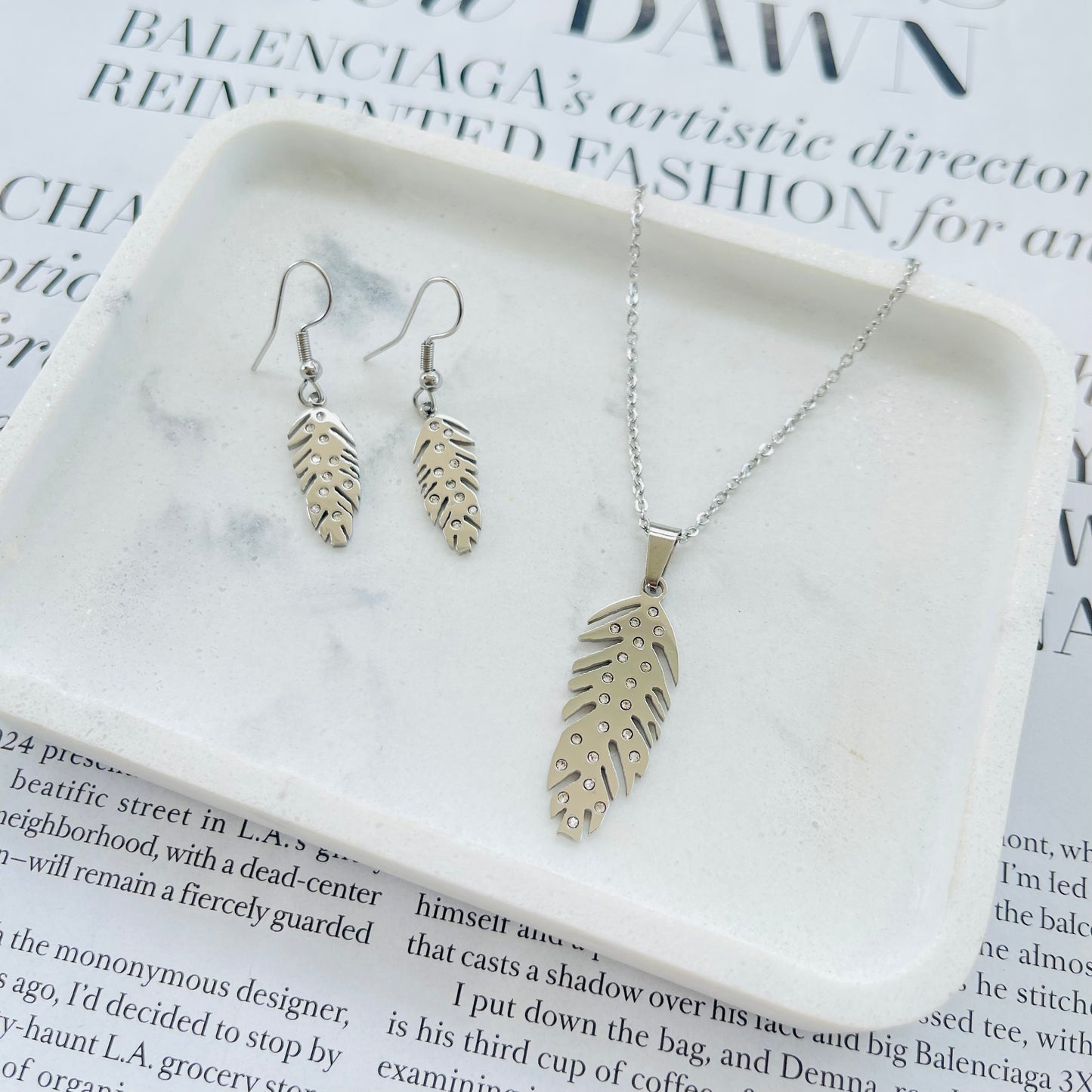 Leaf Silver Set