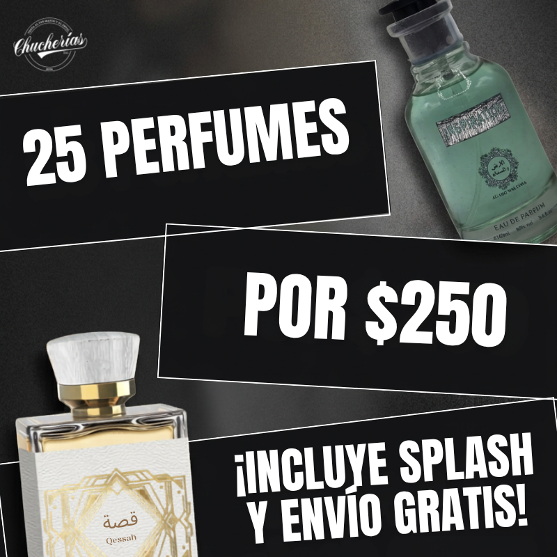 25 perfumes por $250 - Hombres
