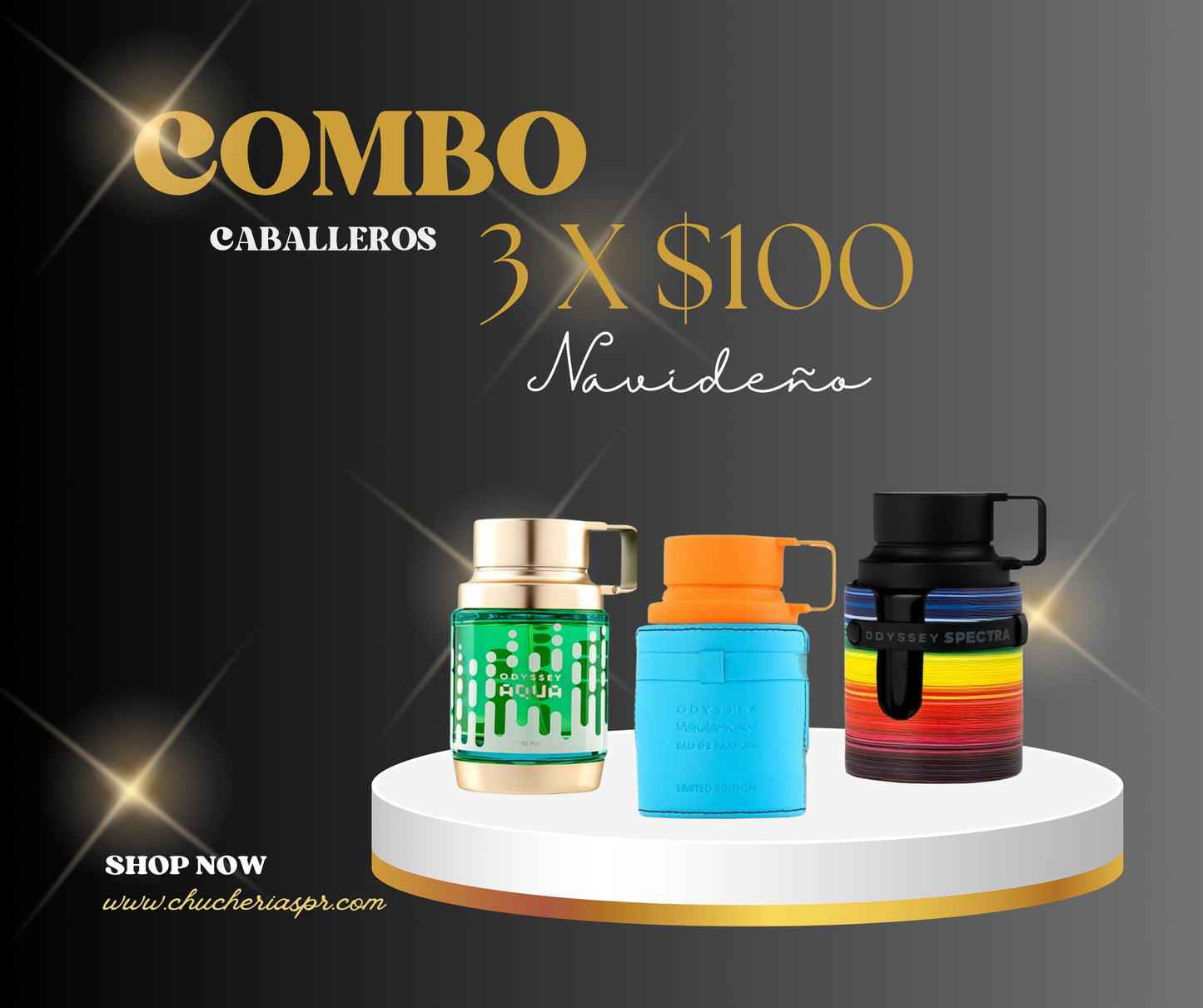 COMBO CABALLERO 3 X $100 NAVIDEÑO