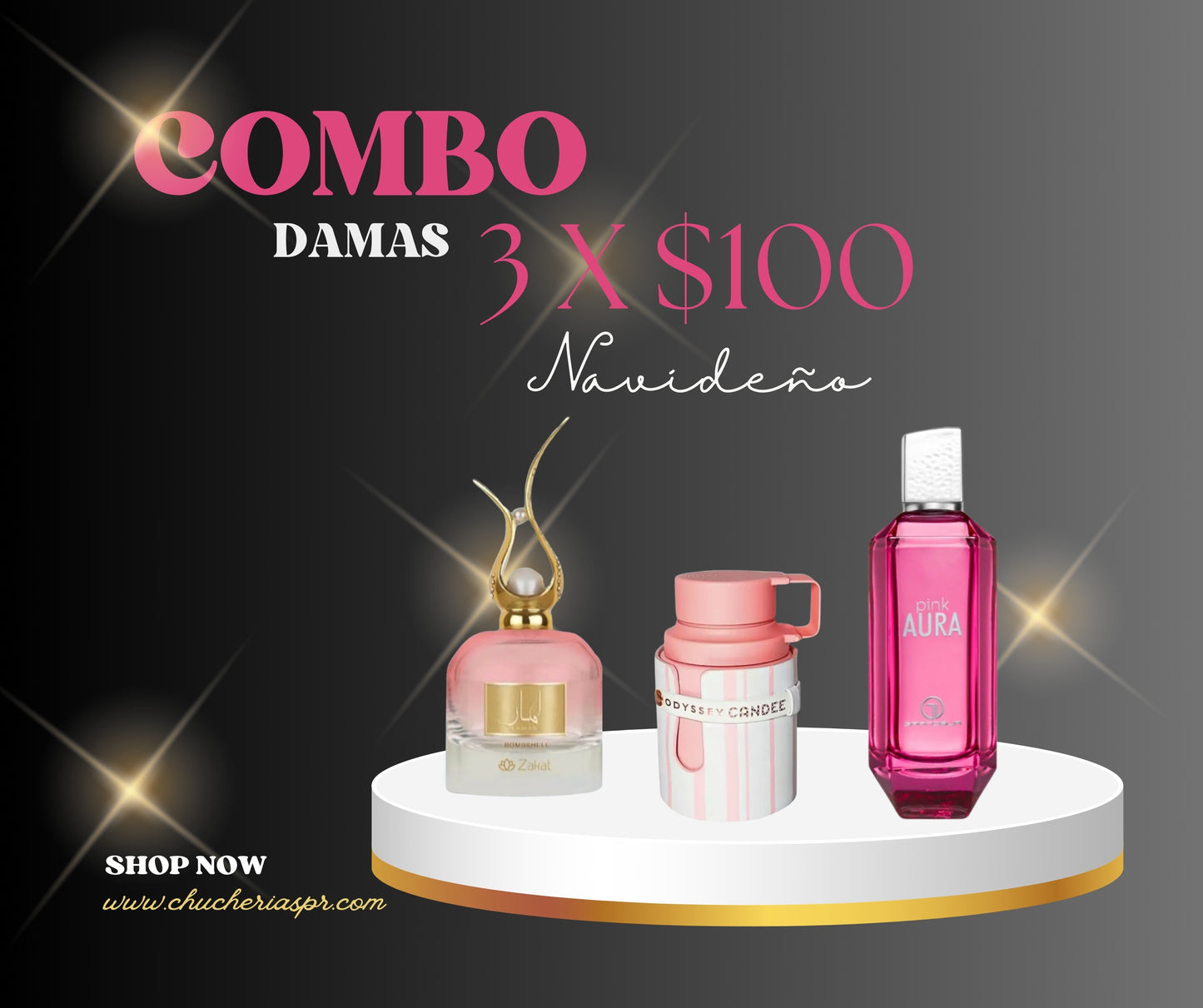 COMBO DAMAS 3 X $100 NAVIDEÑO