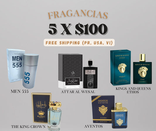 FRAGANCE 5 x $100