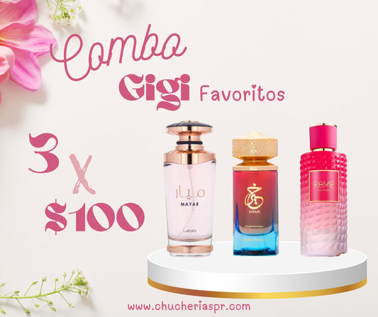 Gigi Favoritos Combo 3 x $100