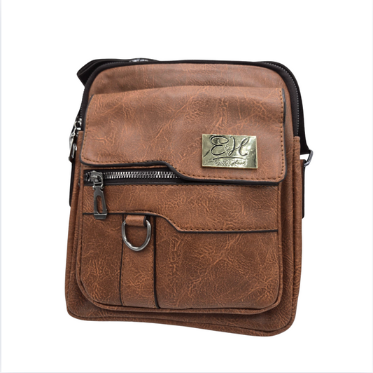 Classic Brown Squared Crossbody bag