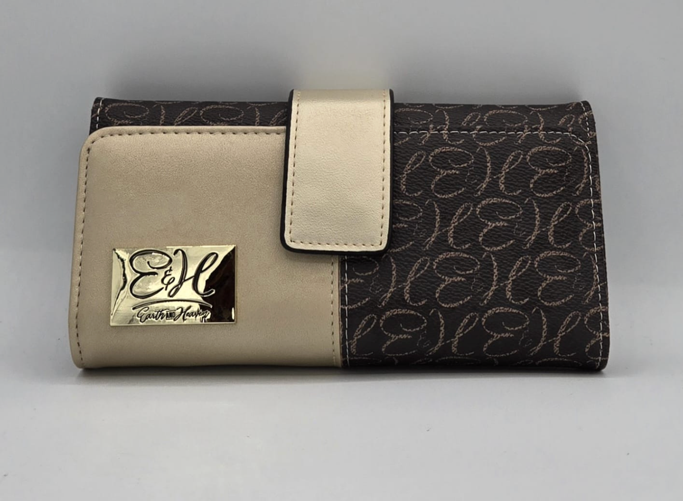 Gold & Dark Brown Wallet