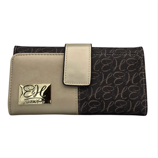 Gold & Dark Brown Wallet