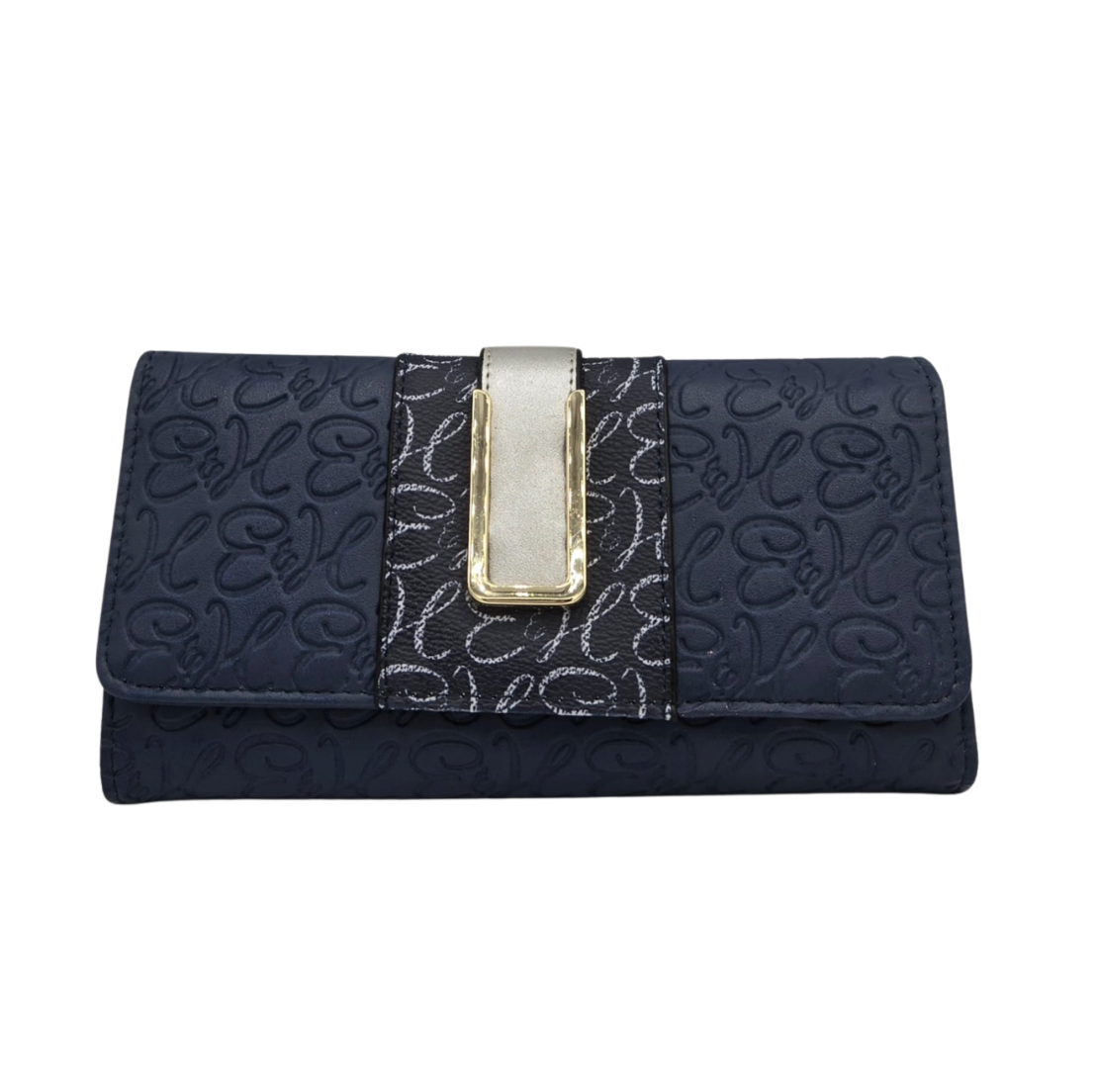 Navy Blue & Silver Wallet