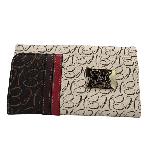 Beige & Dark Brown Wallet